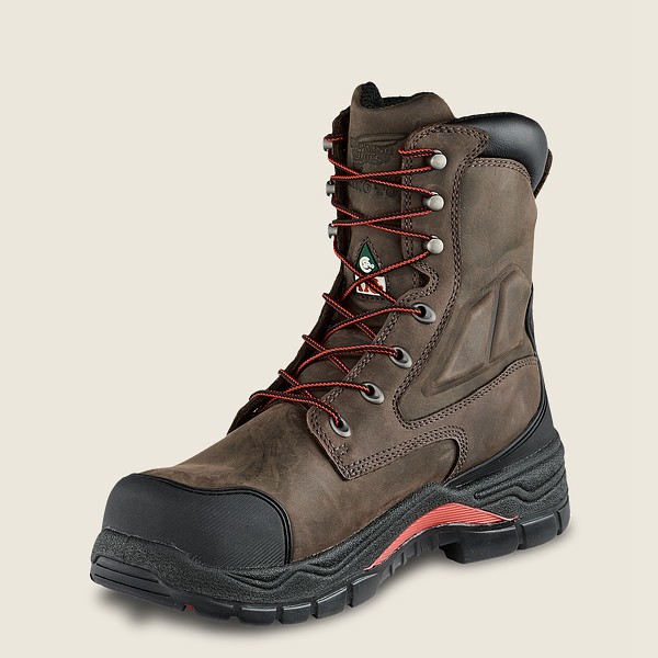 Red Wing Safety Boots Mens Dark Grey - King Toe® Adc - 8-inch Insulated Waterproof Csa Toe - 1865092